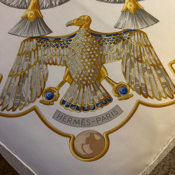 Hermes Scarf "Egypte" by Caty Latham Vintage - Picture 3 of 10